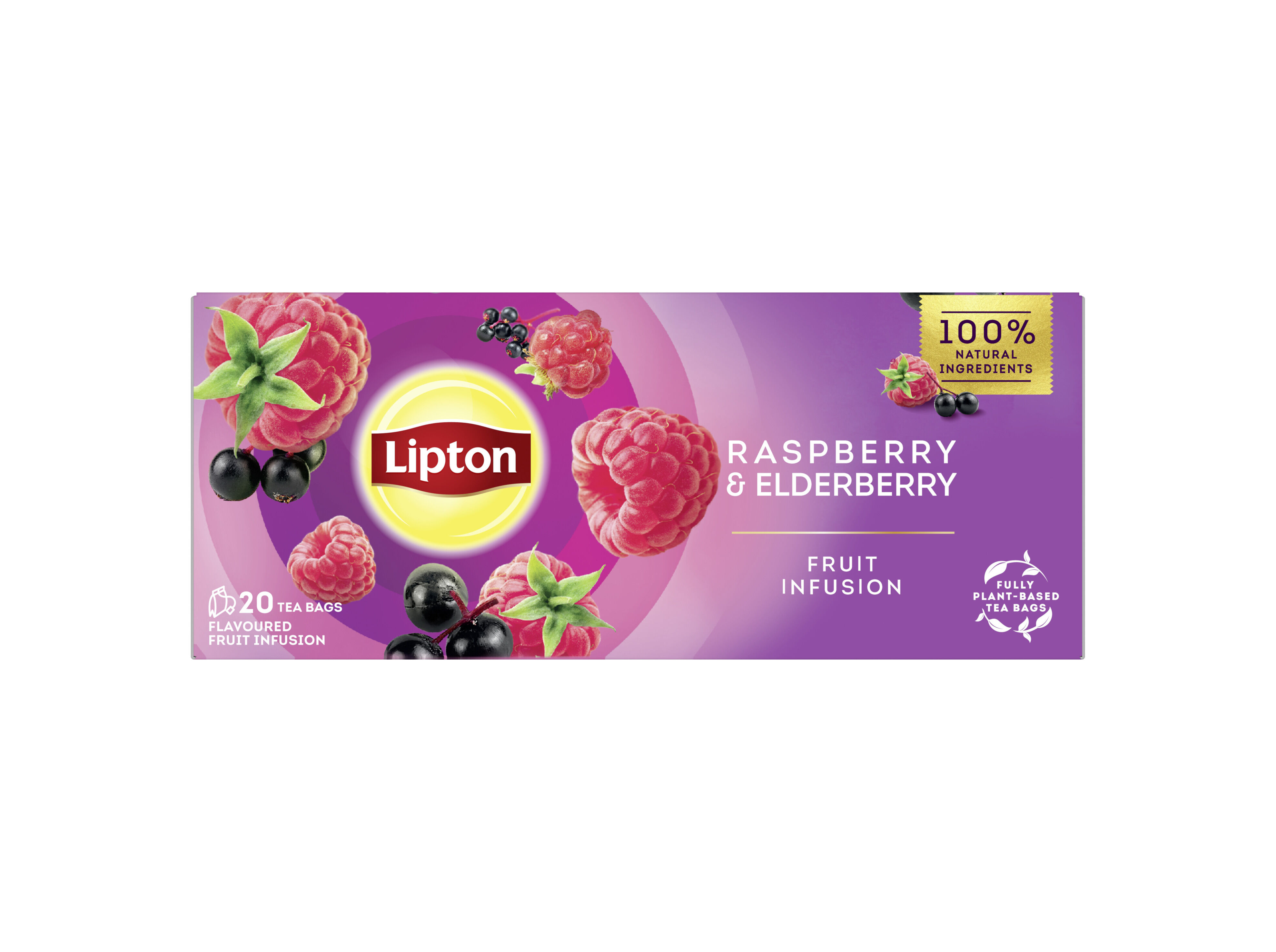 INFUS&Atilde;O LIPTON FRAMBOESA E SABUGUEIRO 20 SAQ image number 0