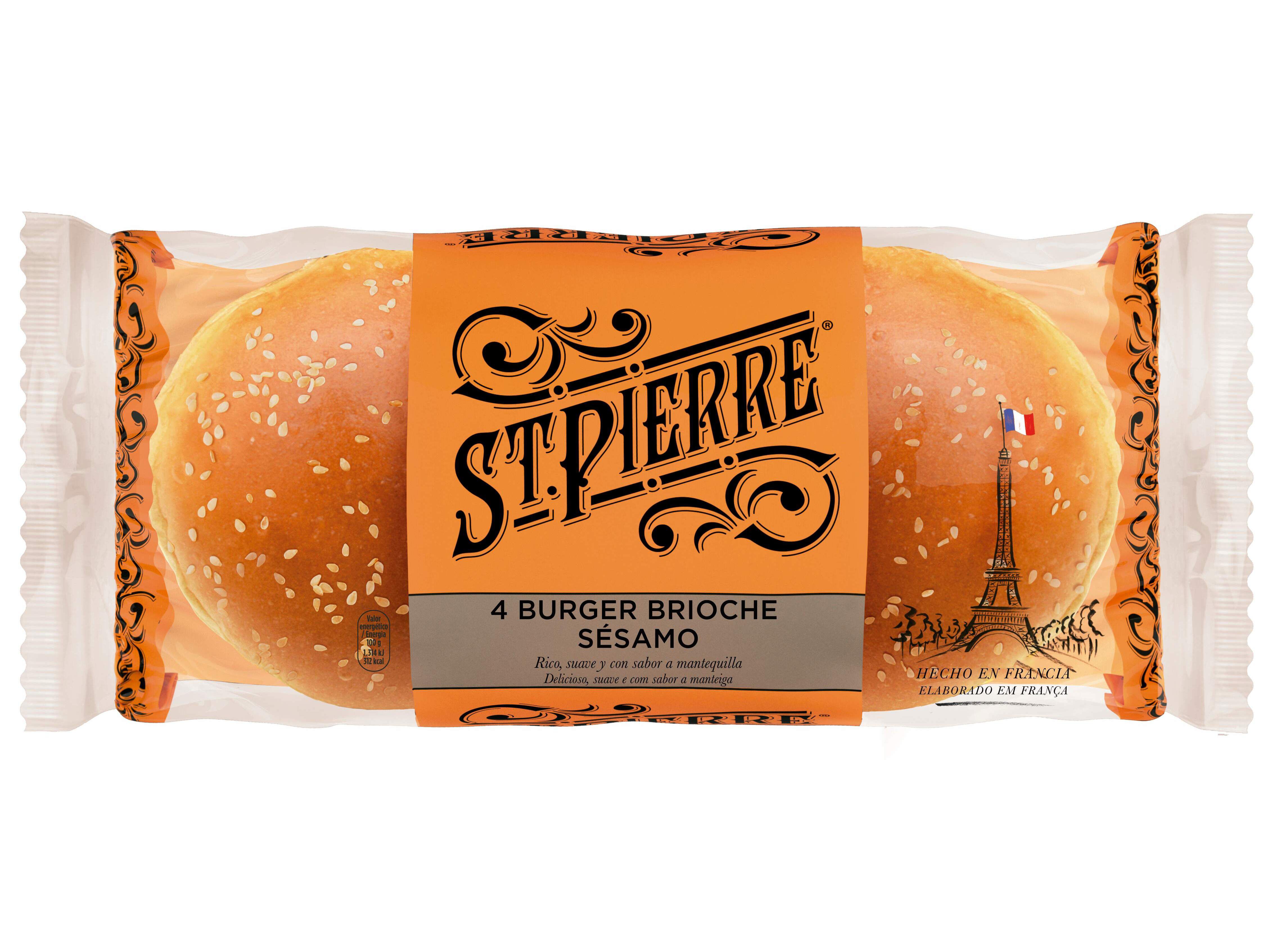 P&Atilde;O HAMB&Uacute;RGUER BIMBO ST. PIERRE BRIOCHE COM SEMENTES S&Eacute;SAMO 250G image number 0
