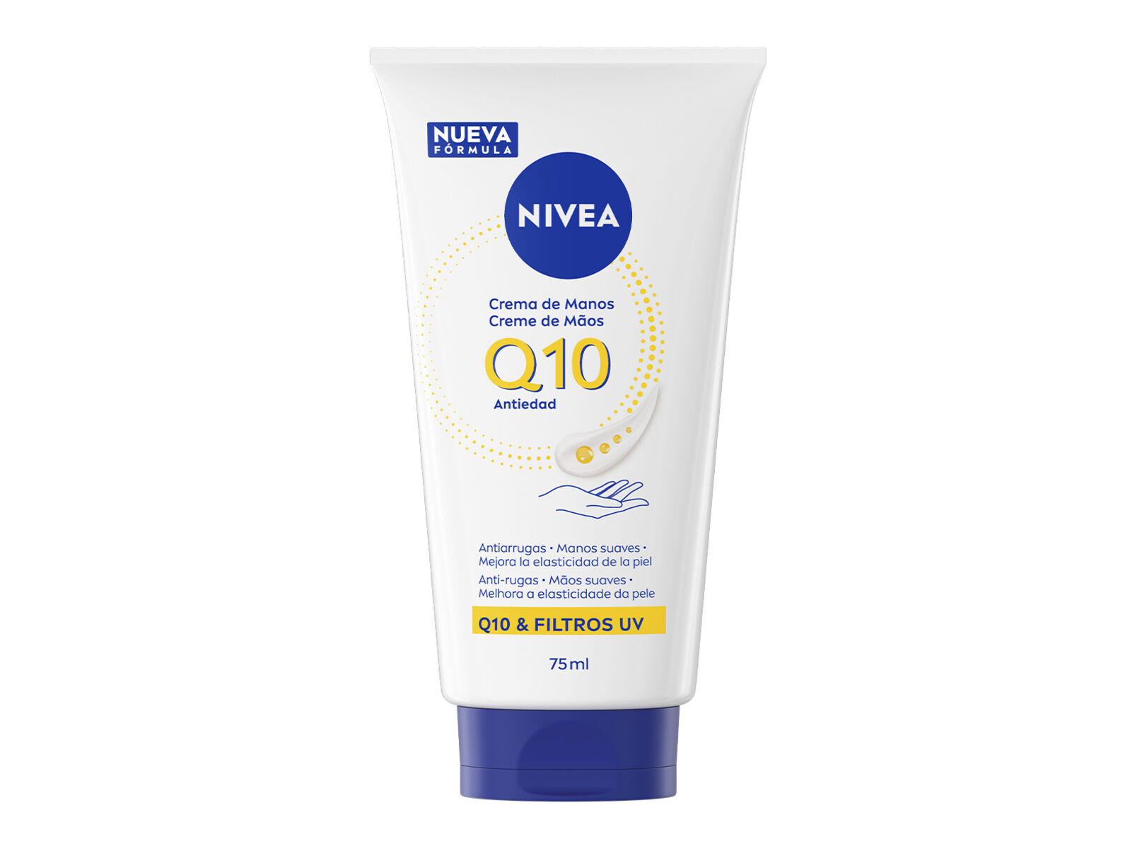CREME DE M&Atilde;OS ANTI-AGE Q10 NIVEA 75 ML image number 0