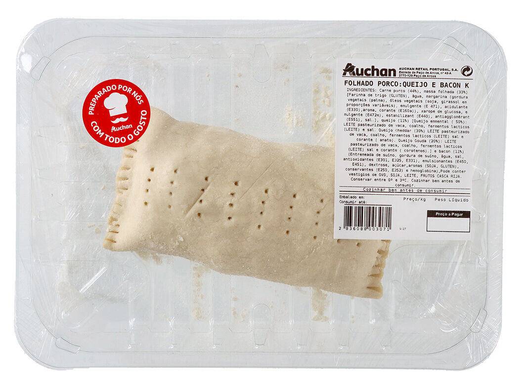 FOLHADO PORCO QUEIJO E BACON KG image number 0
