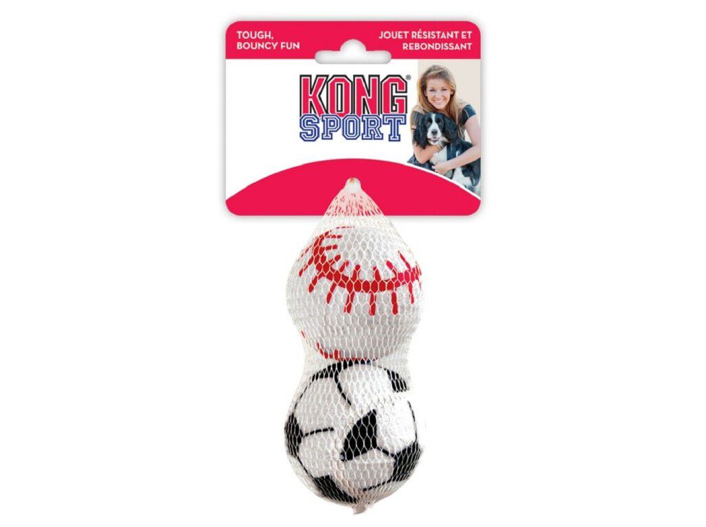 BRINQUEDO PARA C&Atilde;O KONG SPORT BOLAS TAMANHO GRANDE 2 UNIDADES image number 0