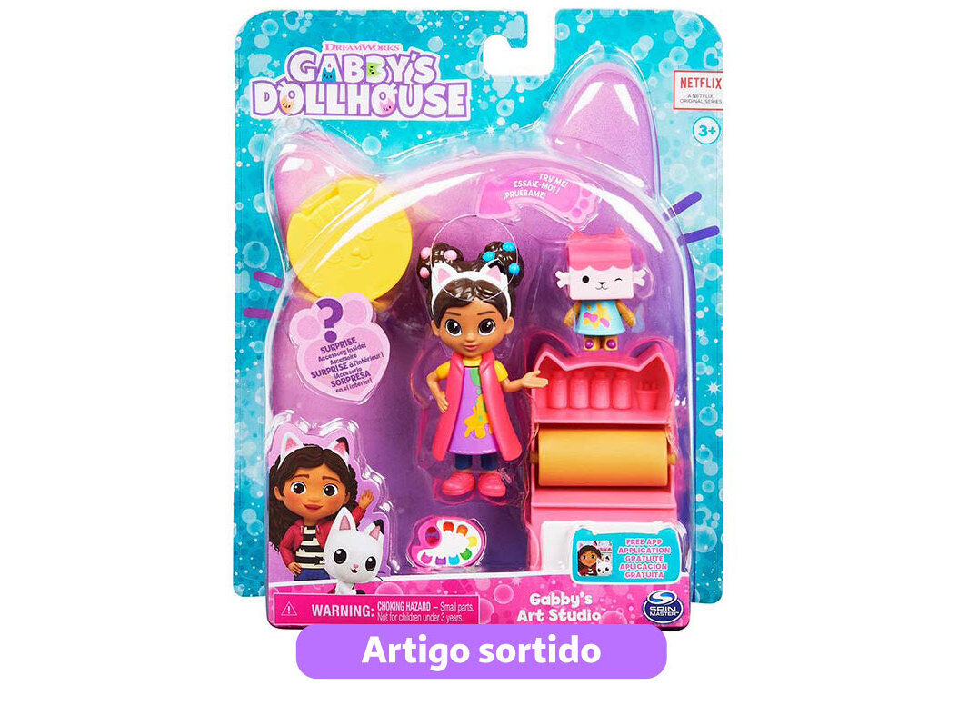 CONJUNTO DE FIGURAS COM ACESS&Oacute;RIOS GABBYS DOLLHOUSE MODELOS SORTIDOS