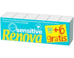 Lenços Renova De Papel Sensitive Branco 18+6un 6 un
