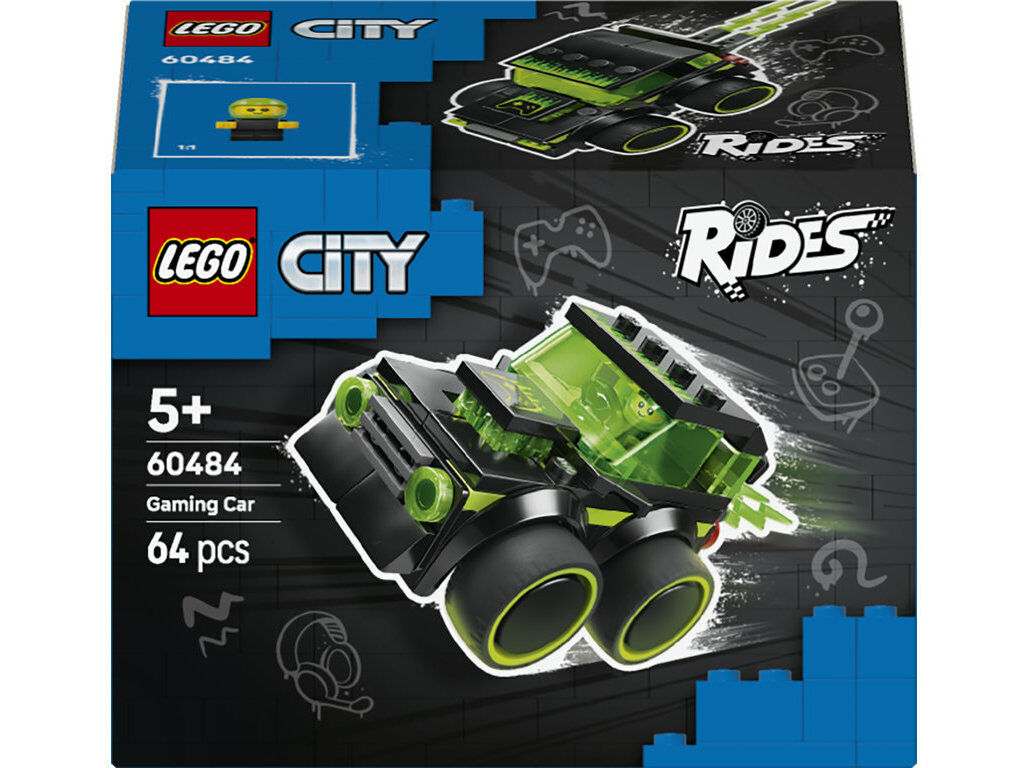 CARRO DE CORRIDA VIDEOGAME LEGO CITY BRICK RIDES 60484