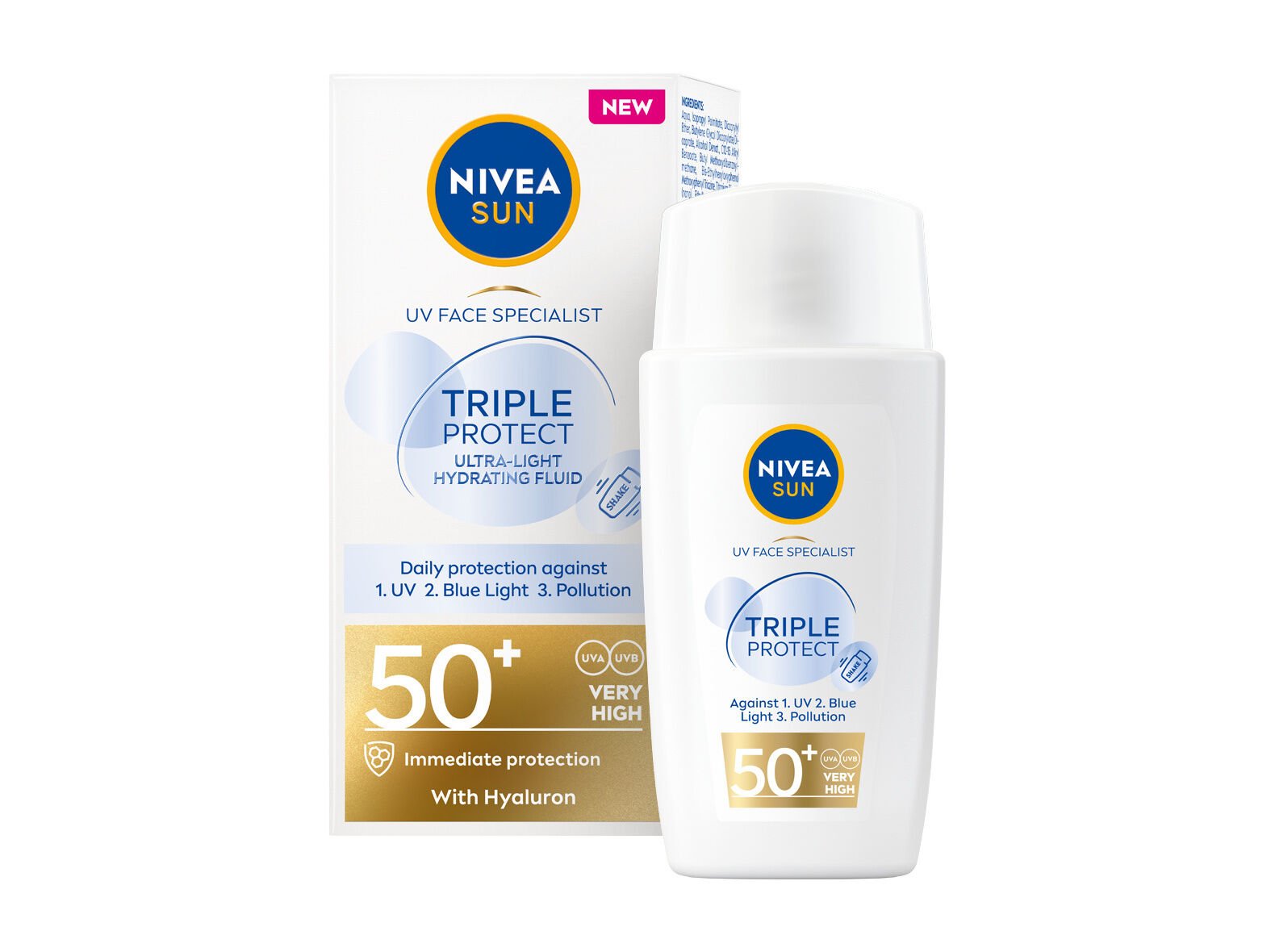 FLUIDO UV ROSTO NIVEA SUN ULTRA PROTE&Ccedil;&Atilde;O FP50+ 40ML