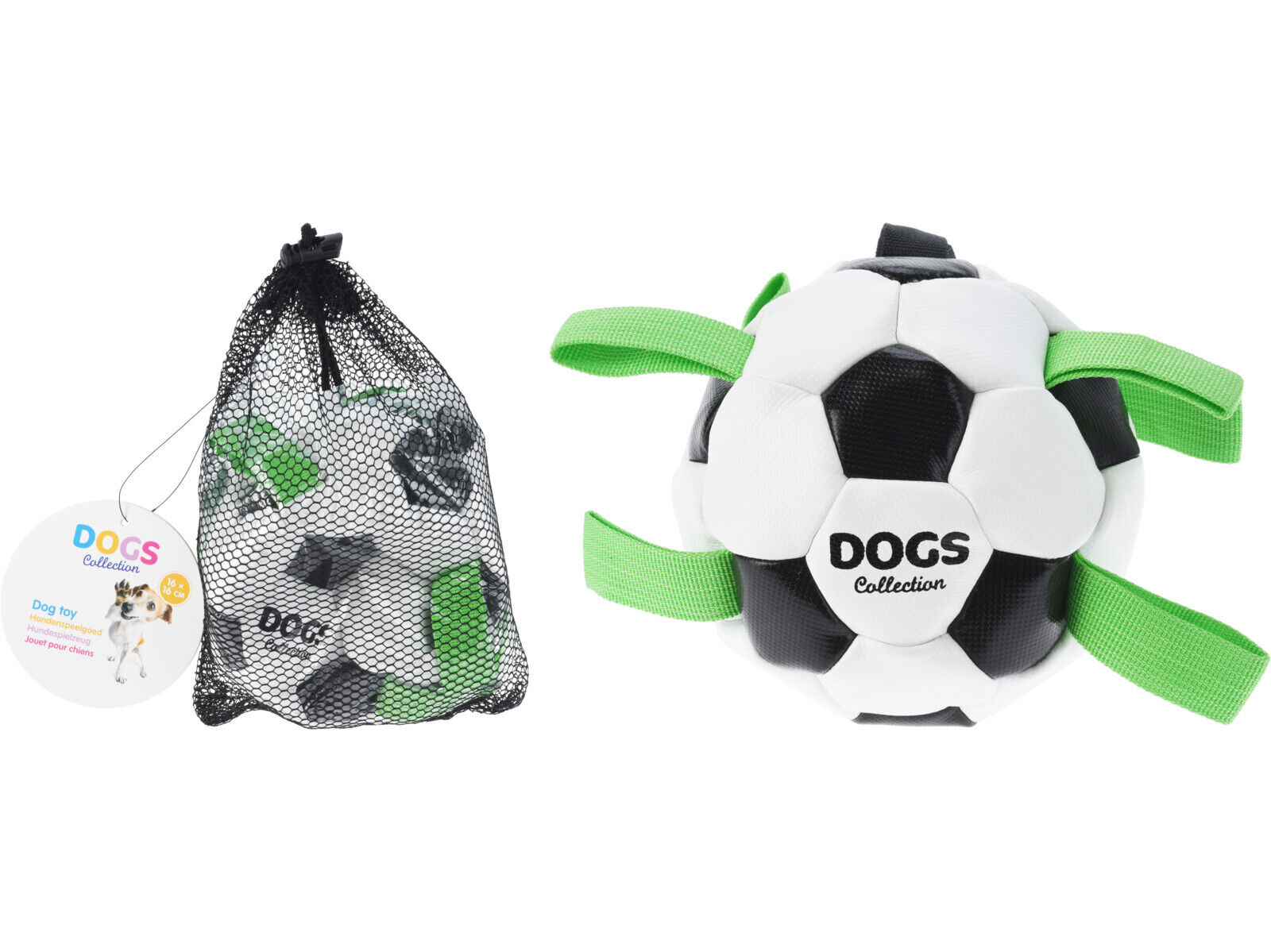 BRINQUEDO PARA C&Atilde;O DOGS COLLECTION BOLA FUTEBOL 16CM image number 1