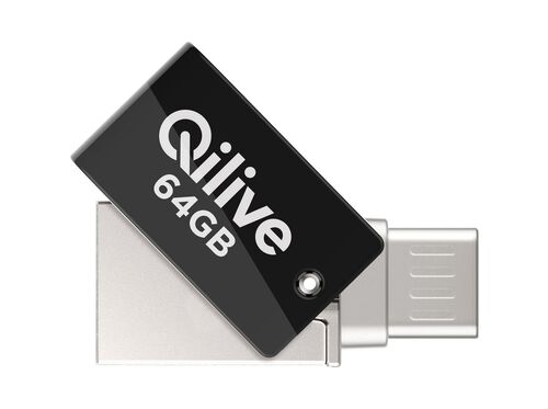MEMÓRIA USB QILIVE A309626 MICRO-USB OTG 64GB image number 1