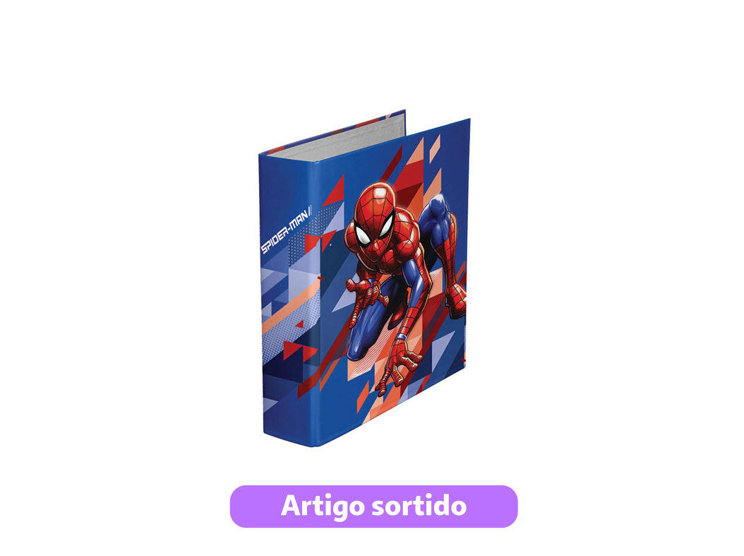 PASTA DE ARQUIVO A4 SPIDER-MAN SKYLINE LOMBADA LARGA MODELOS SORTIDOS image number 0