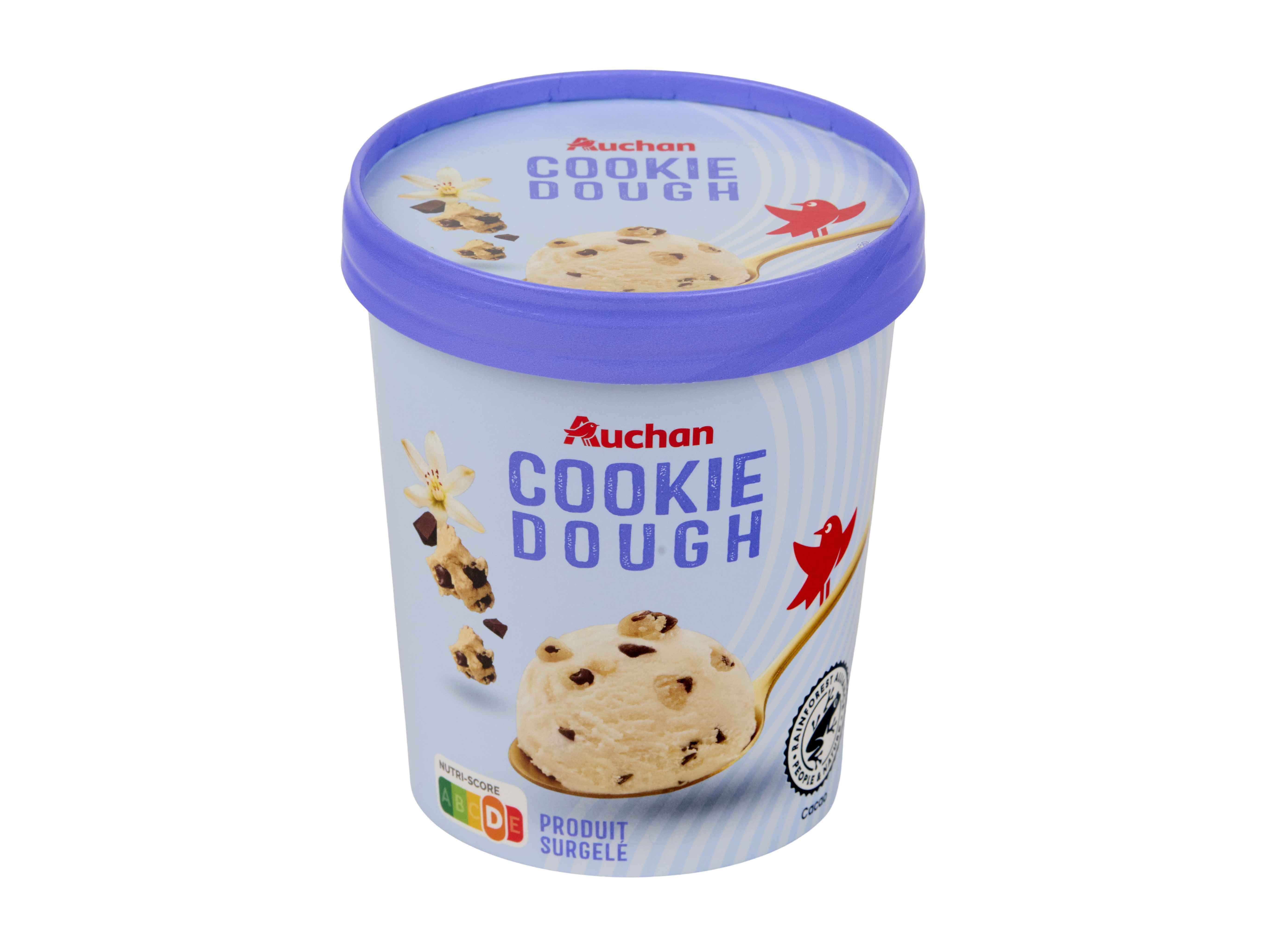 GELADO AUCHAN COOKIE DOUGH 500ML image number 3
