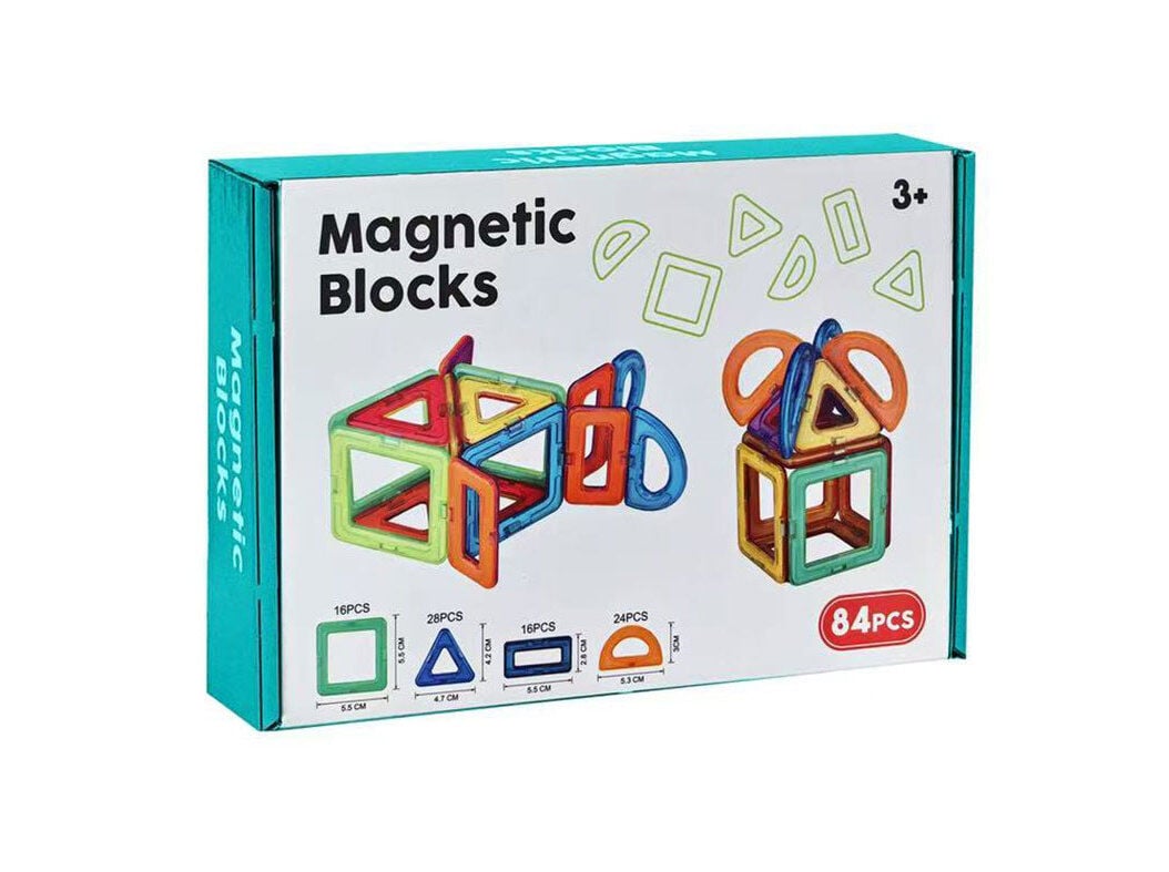 BLOCOS MAGN&Eacute;TICOS SORTIDOS 84 PE&Ccedil;AS