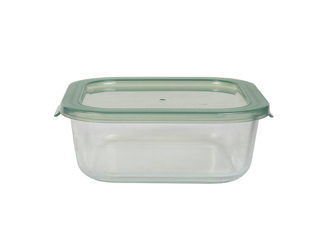 CAIXA HERM&Eacute;TICA VIDRO ACTUEL QUADRADA TAMPA VERDE 1.1L