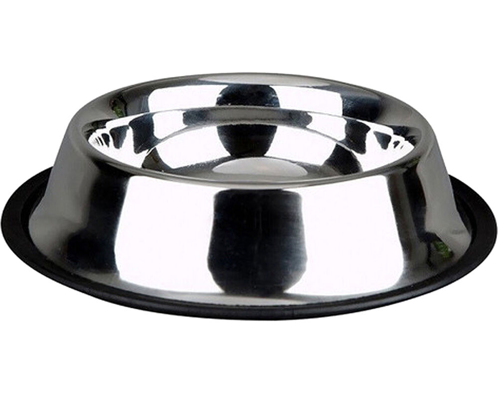 COMEDOURO COM ANTIDERRAPANTE INOX 21CM 475ML