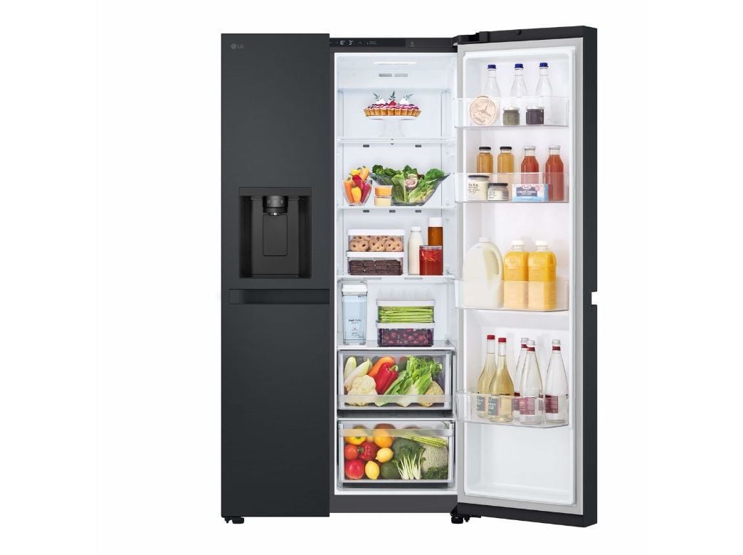 FRIGOR&Iacute;FICO AMERICANO LG GSLC41EPPE MATTE BLACK 641L image number 2