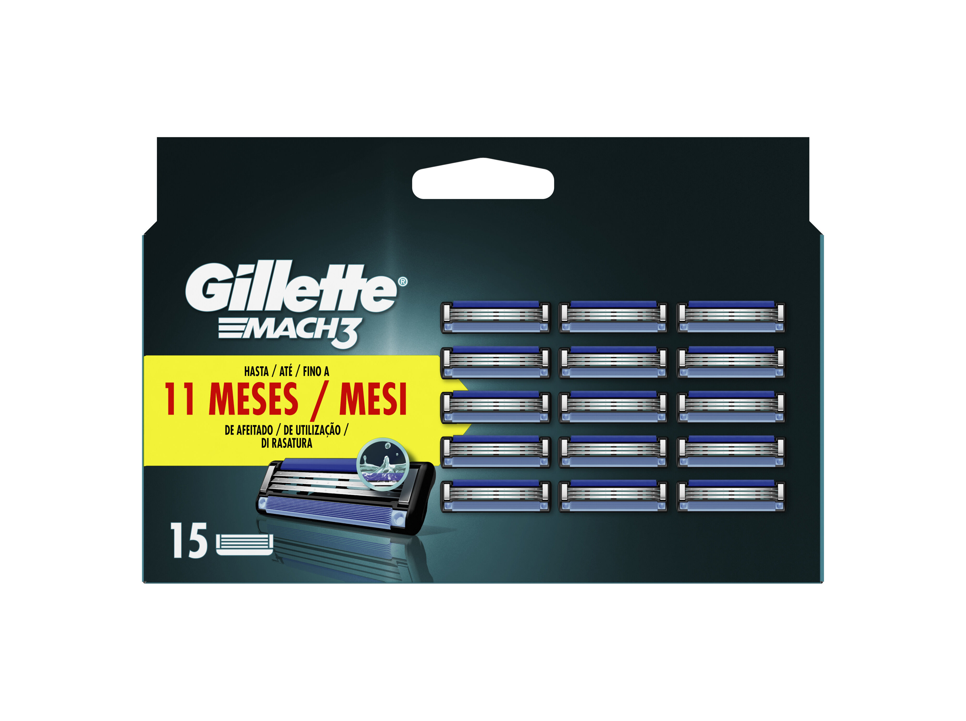 RECARGA DE L&Acirc;MINAS MACH3 GILLETTE 15 UN image number 0