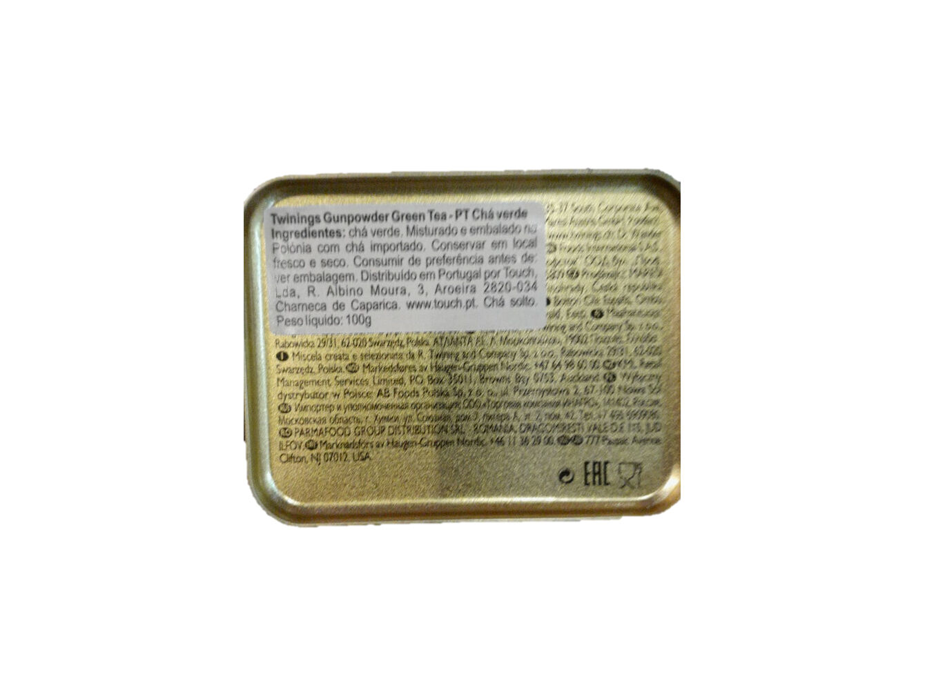 CH&Aacute; TWININGS VERDE GUNPOWDER 100G image number 1