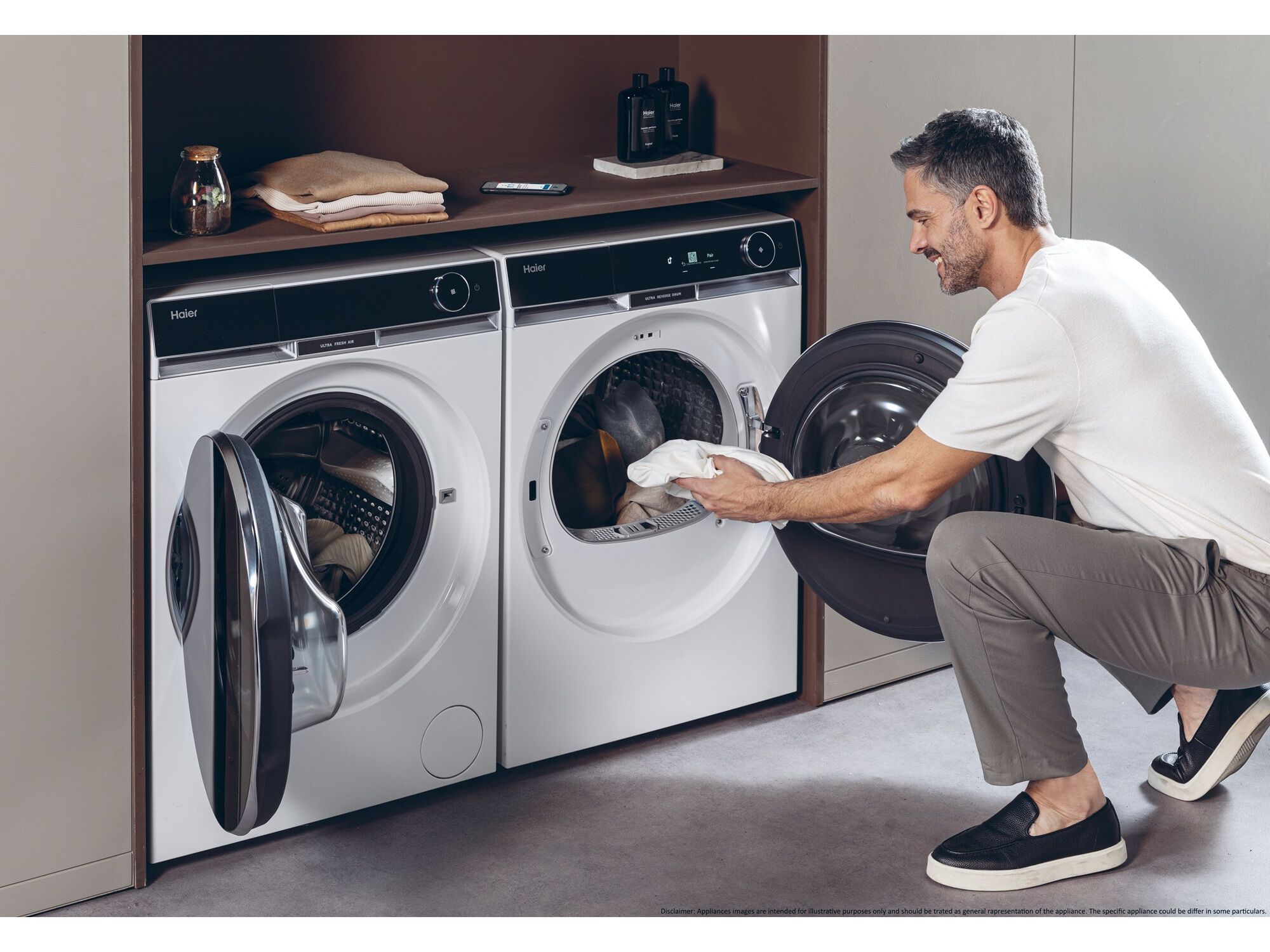 M&Aacute;QUINA DE LAVAR ROUPA HAIER HW100-BD14397U1S - BRANCO A 10KG image number 18