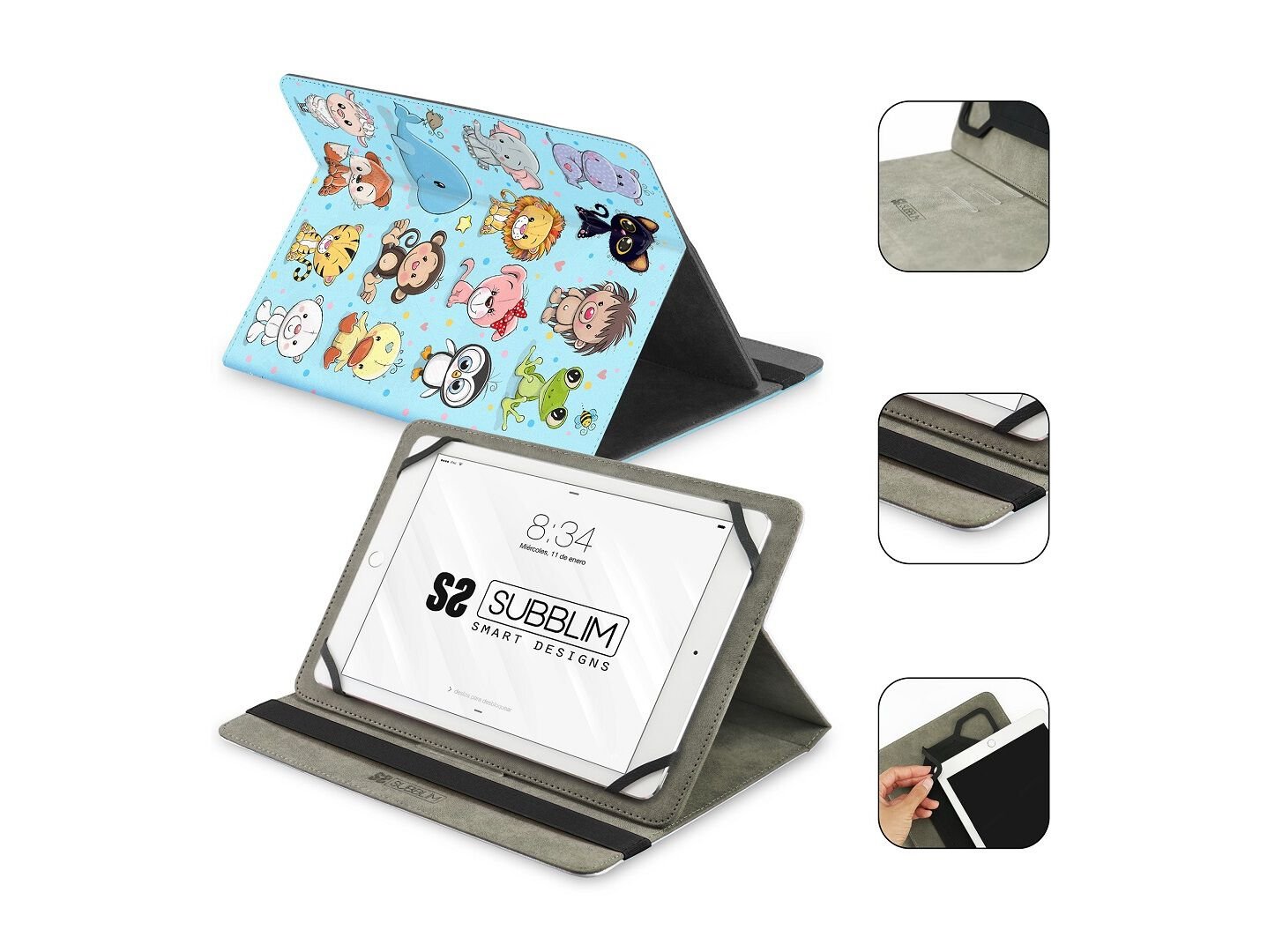 CAPA UNIVERSAL TABLET SUBBLIM AT&Eacute; 11" ANIMAIS image number 2