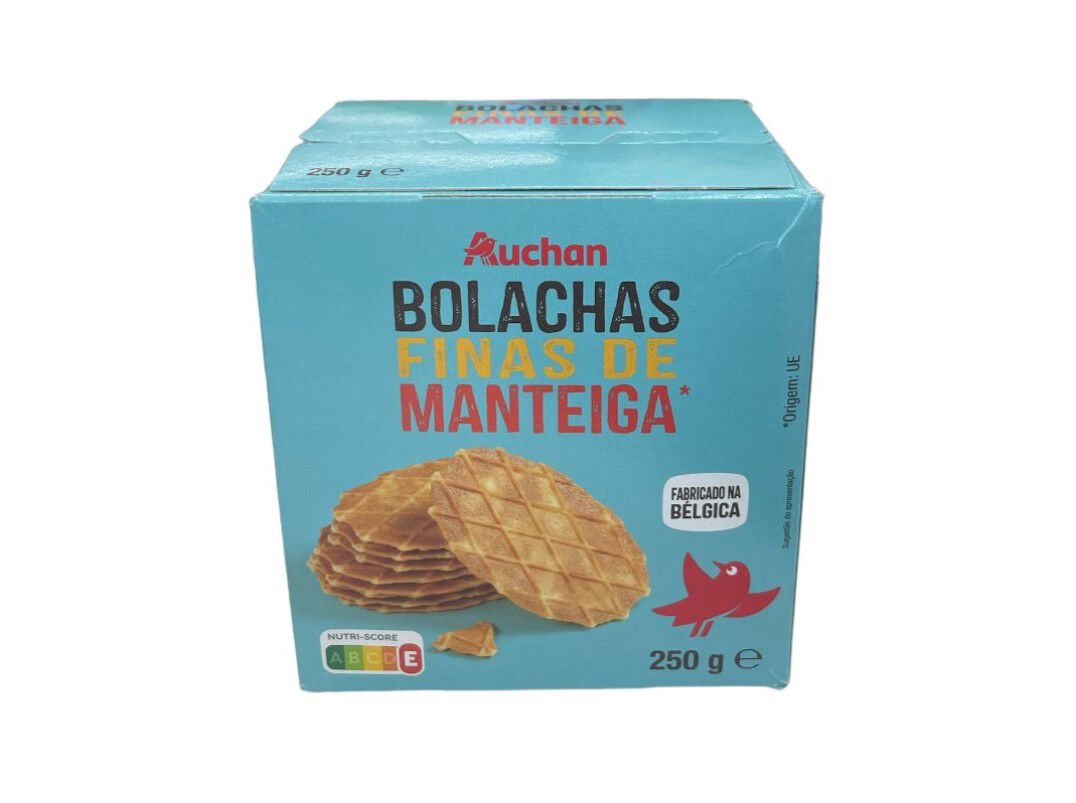 BOLACHA AUCHAN DE MANTEIGA 250G image number 0