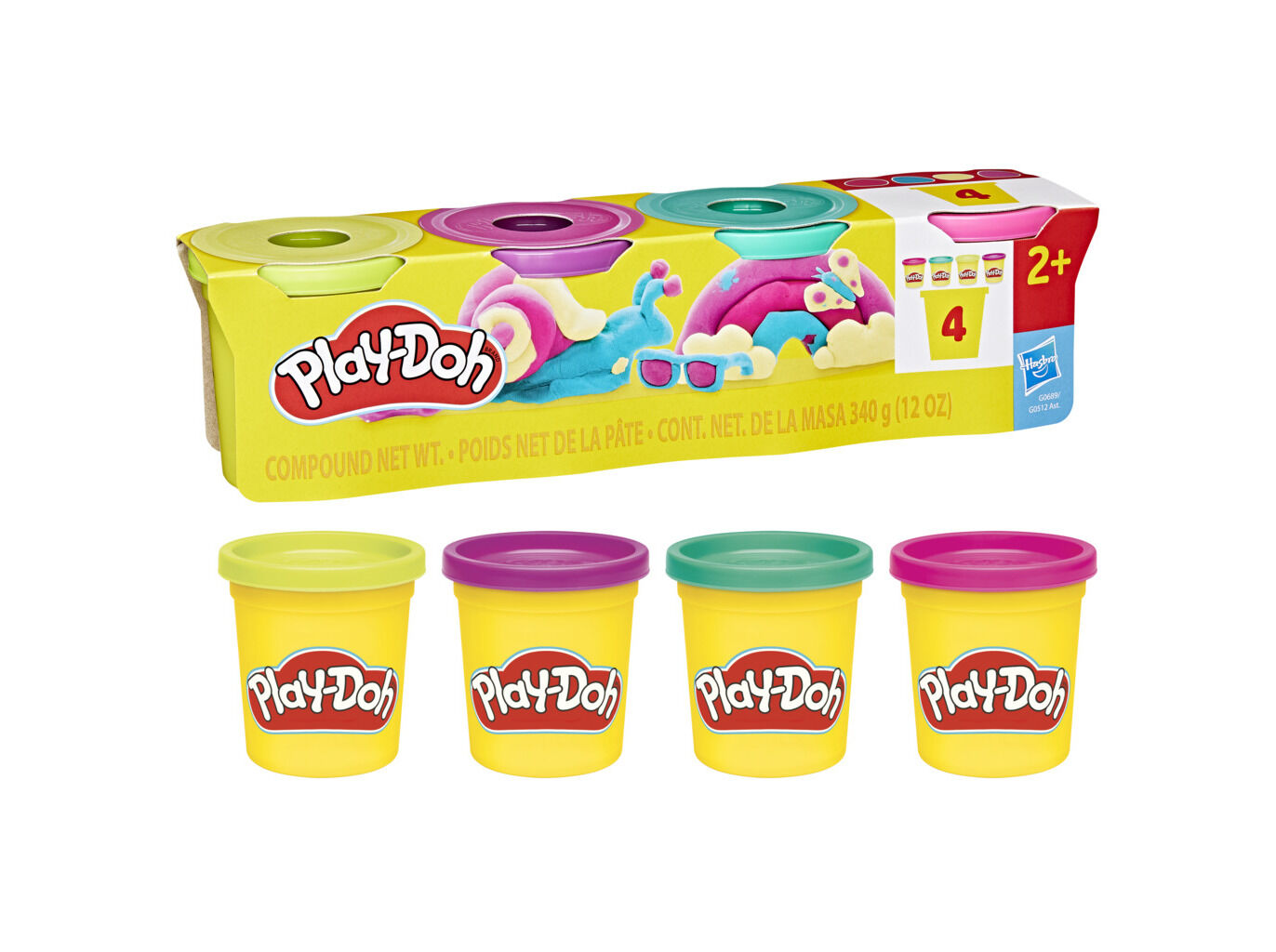 PLAY-DOH 4 POTES MODELOS SORTIDOS image number 1