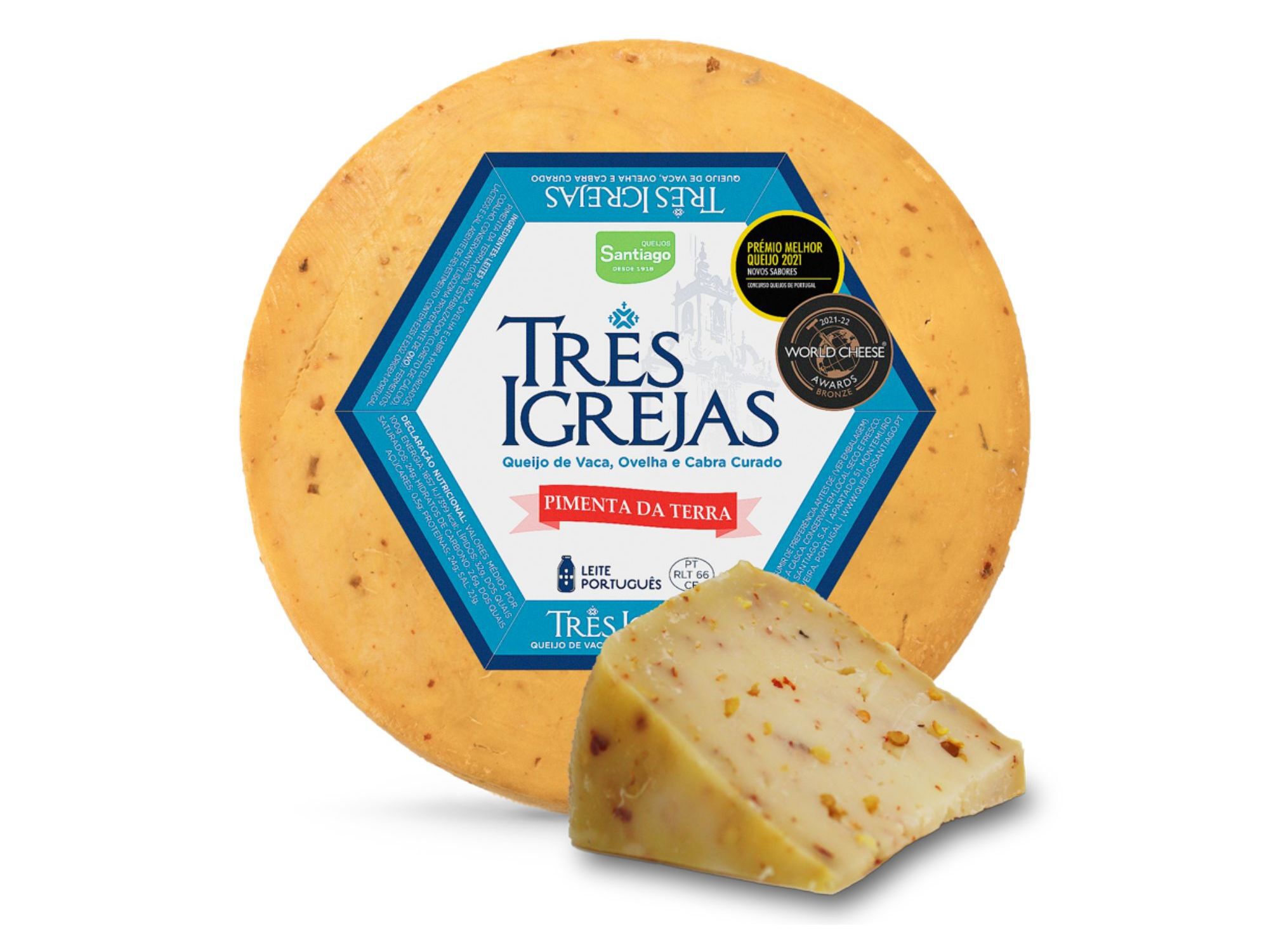 QUEIJO TR&Ecirc;S IGREJAS PIMENTA TERRA KG