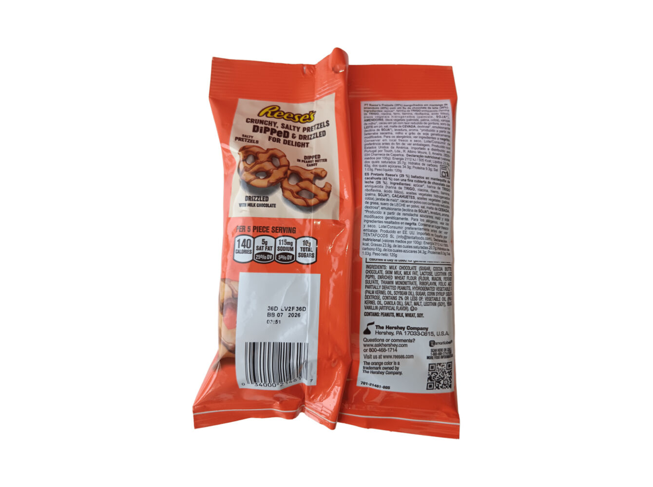 SNACK REESE'S DIPPED PRETZELS 120G image number 1
