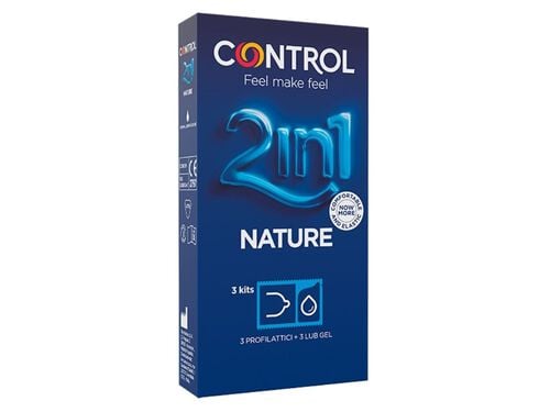 Preservativos 2in1 Nature + Lub Control 6 unid image number 0