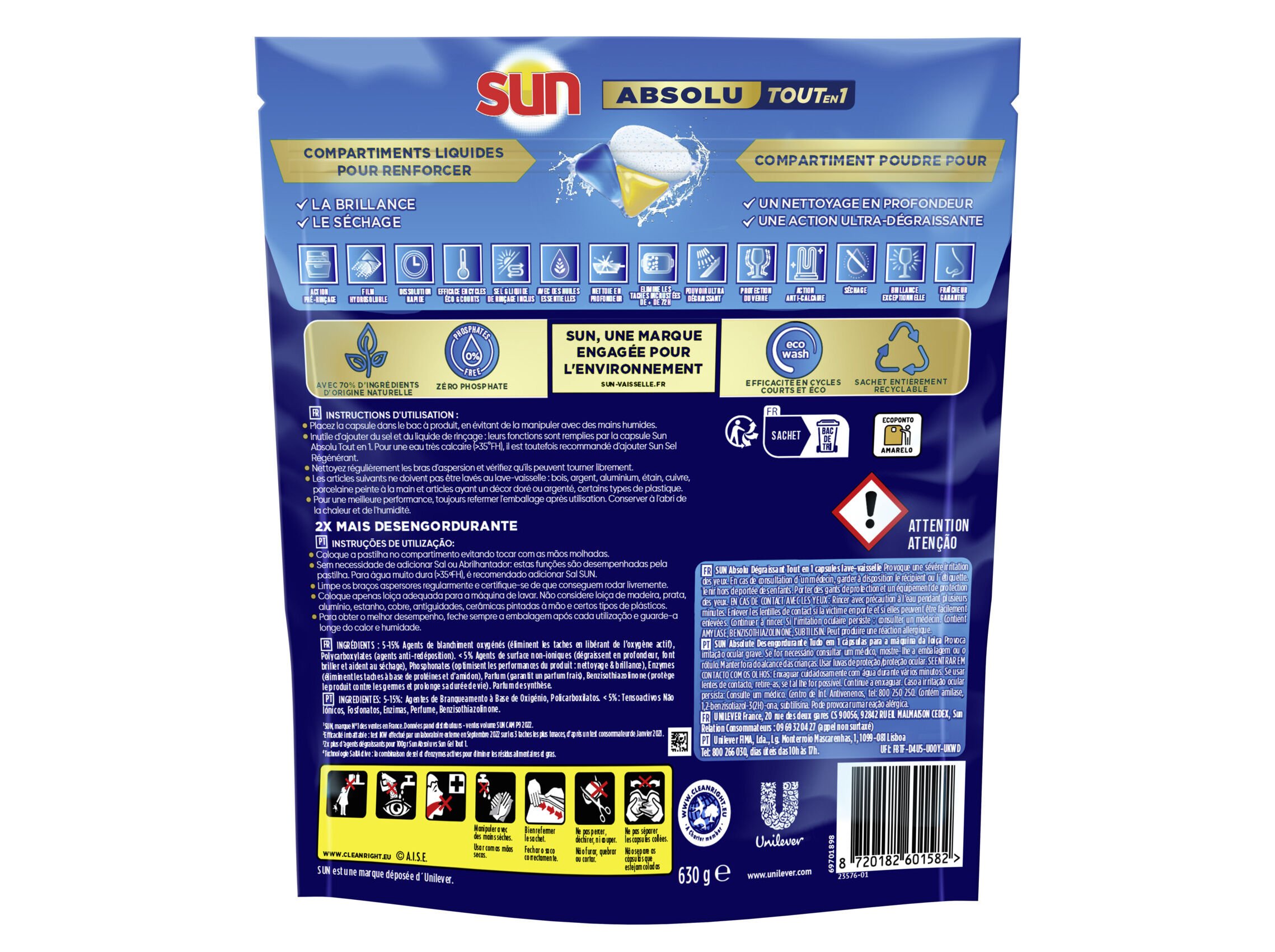 DET. LOI&Ccedil;A M&Aacute;QUINA SUN ABSOLUTE DESENGORDURANTE 42UN image number 1