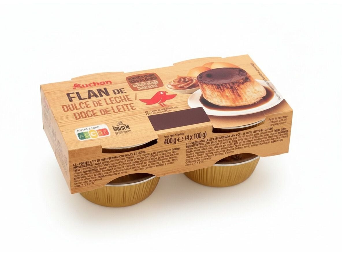 FLAN AUCHAN DOCE DE LEITE 4X100G image number 0