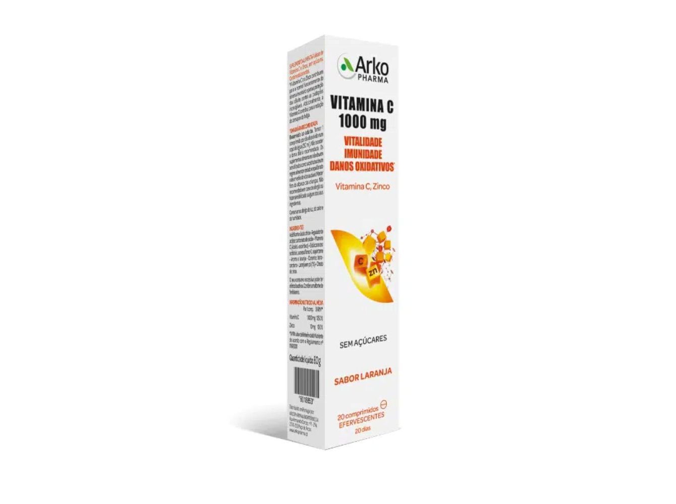 SUPLEMENTO ARKOPHARMA VITAMINA C + ZINCO 20 COMP image number 0