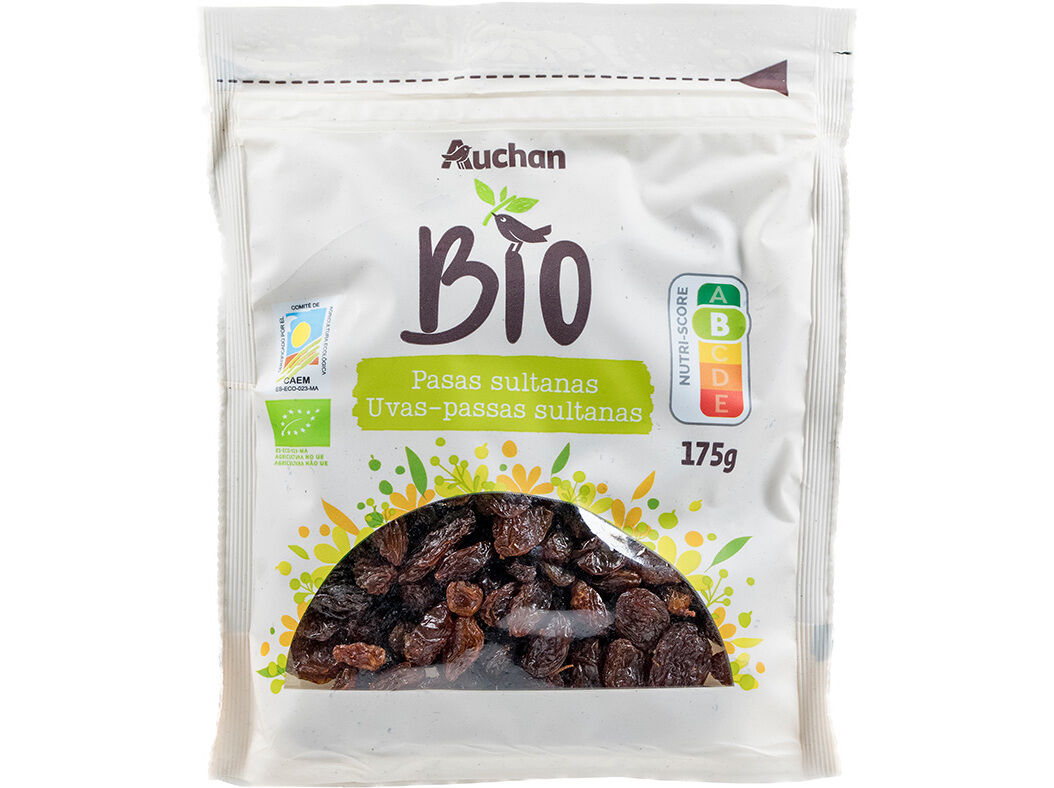 SULTANAS AUCHAN BIO 175G