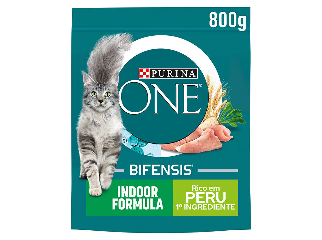 RA&Ccedil;&Atilde;O PARA GATO PURINA ONE INDOOR COM PER&Uacute; 800G image number 0