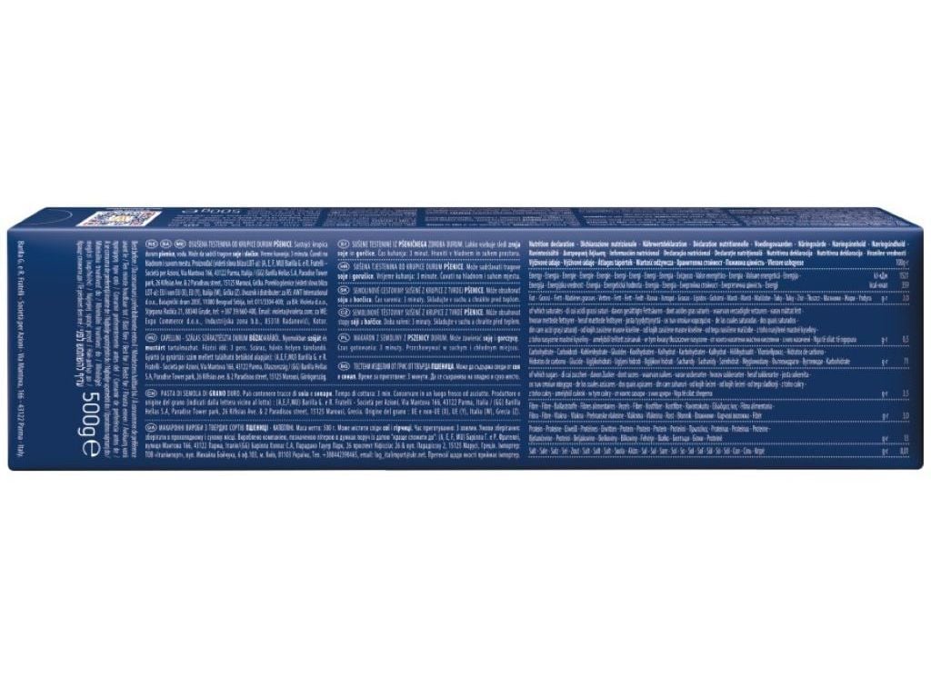 MASSA BARILLA CAPELLINI 500G image number 1