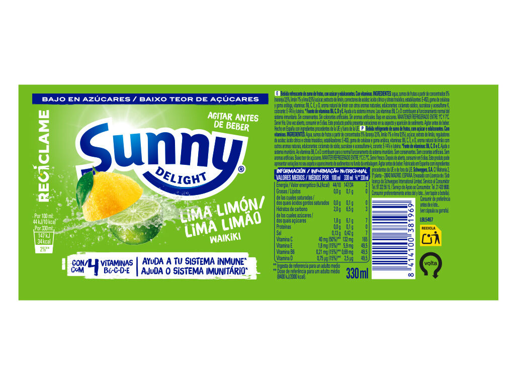 REFRIGERANTE SUNNY DELIGHT WAIKIKI 0.33L (SDR) image number 1
