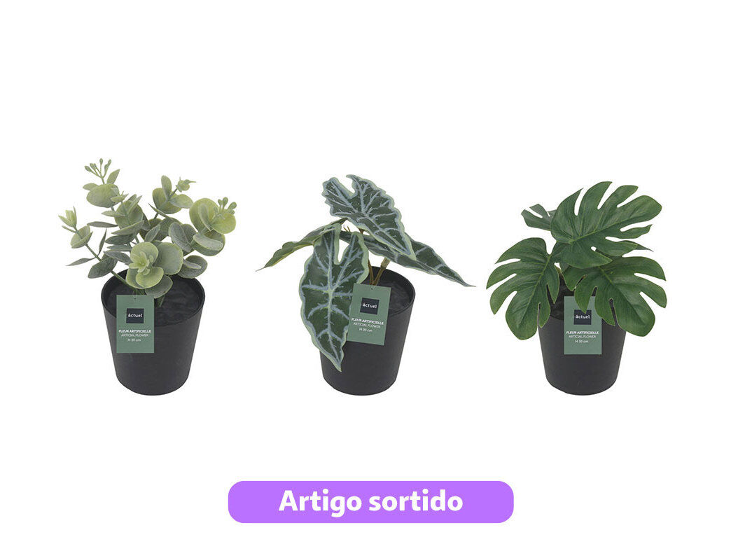 PLANTA ARTIFICIAL ACTUEL COM VASO 11CM MODELOS SORTIDOS image number 0