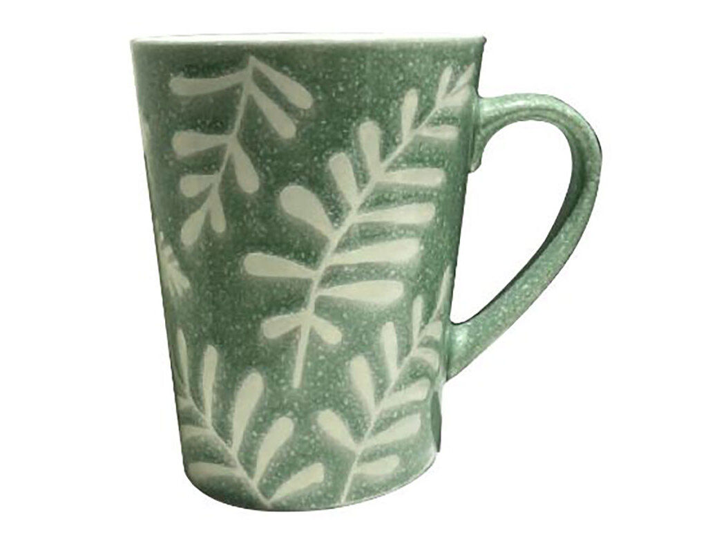 CANECA GR&Eacute;S ACTUEL FOLHAS VERDE image number 0