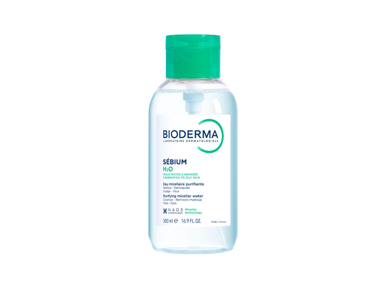 &Aacute;GUA MICELAR BIODERMA S&Eacute;BIUM PUMP 500ML image number 0