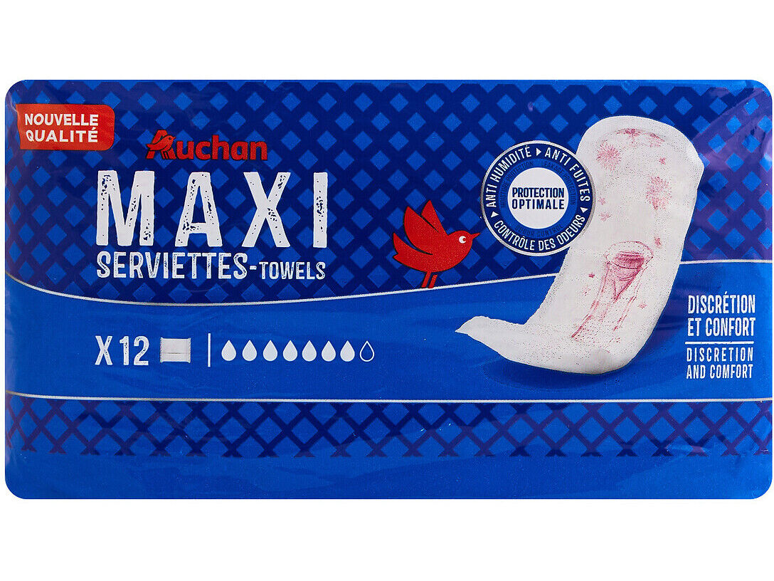 PENSOS INCONTIN&Ecirc;NCIA AUCHAN MAXI C/BOLSA 12UN