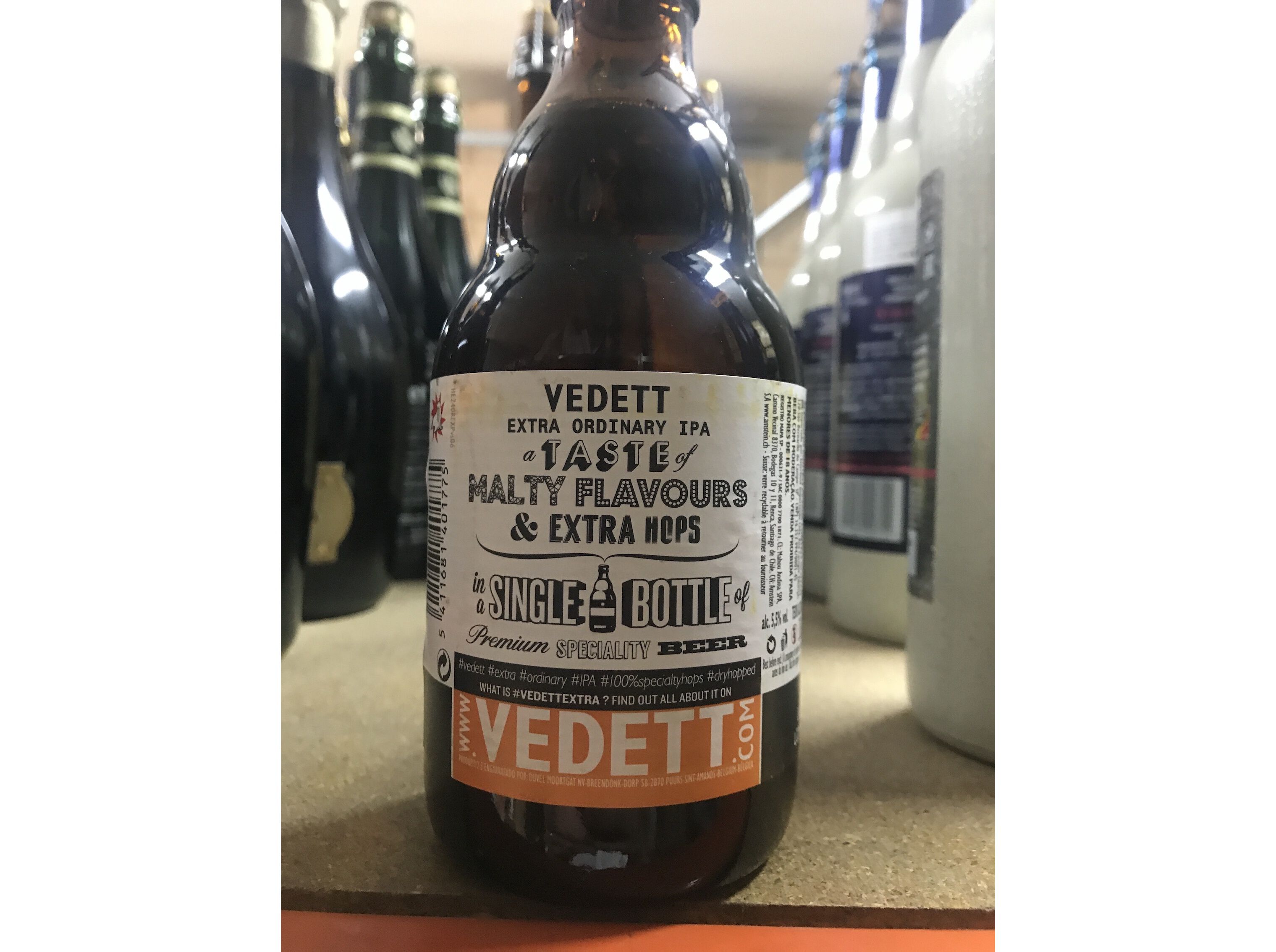 CERVEJA VEDETT IPA B&Eacute;LGICA 0.33L image number 1