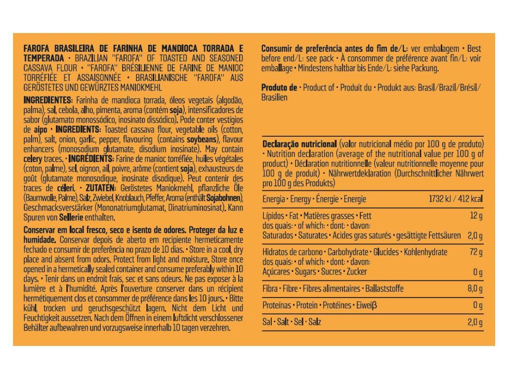 FAROFA PRONTA FERBAR BACON 250G image number 1