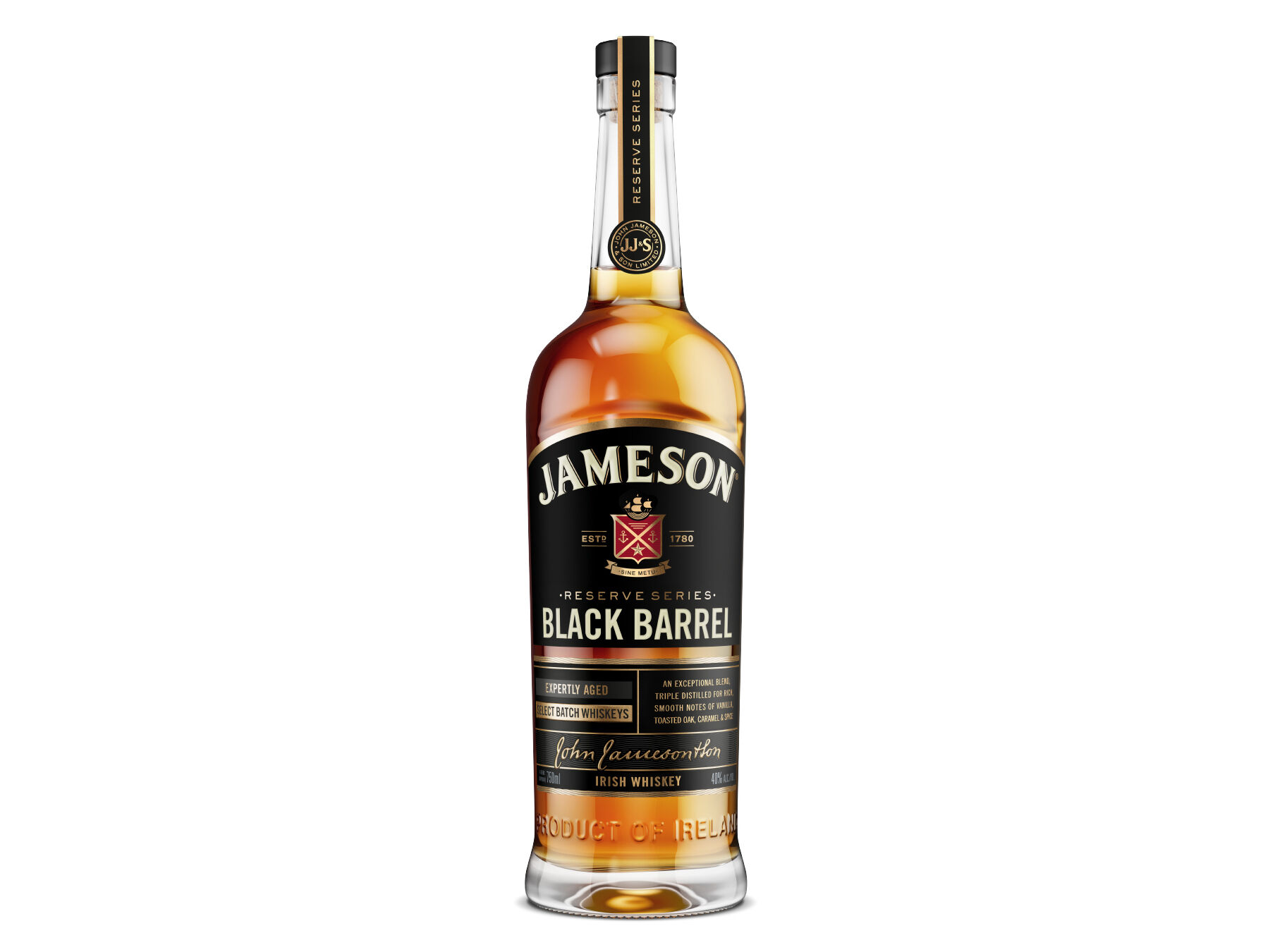 WHISKY JAMESON VELHO BLACK BARREL 0.70L