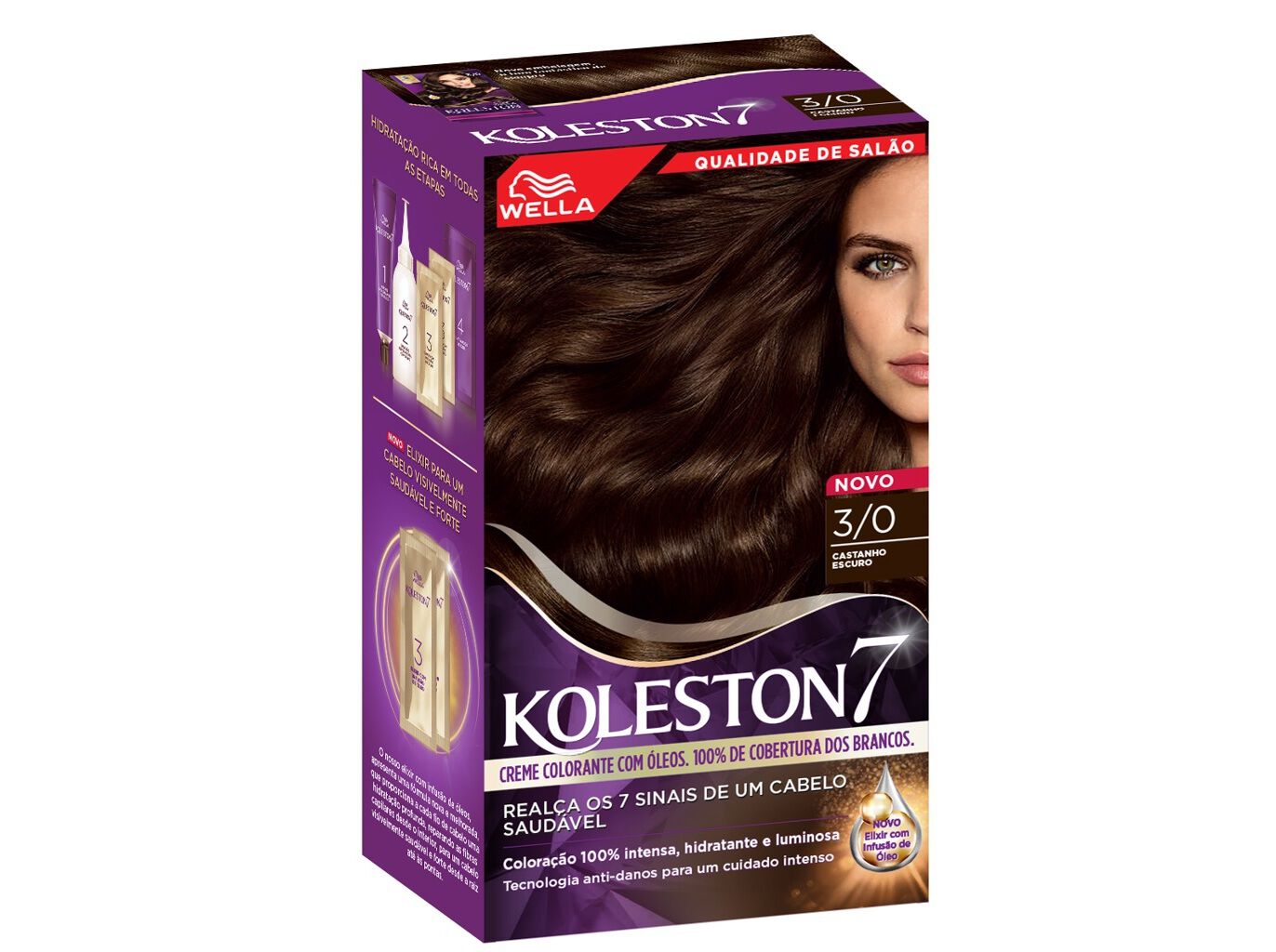 COLORA&Ccedil;&Atilde;O N&ordm; 3/0 CASTANHO ESCURO KOLESTON UN