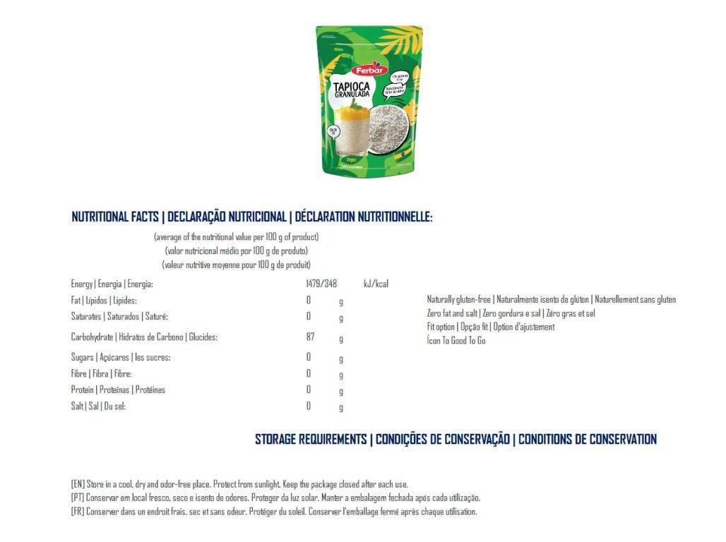 TAPIOCA GRANULADA FERBAR 200G image number 1