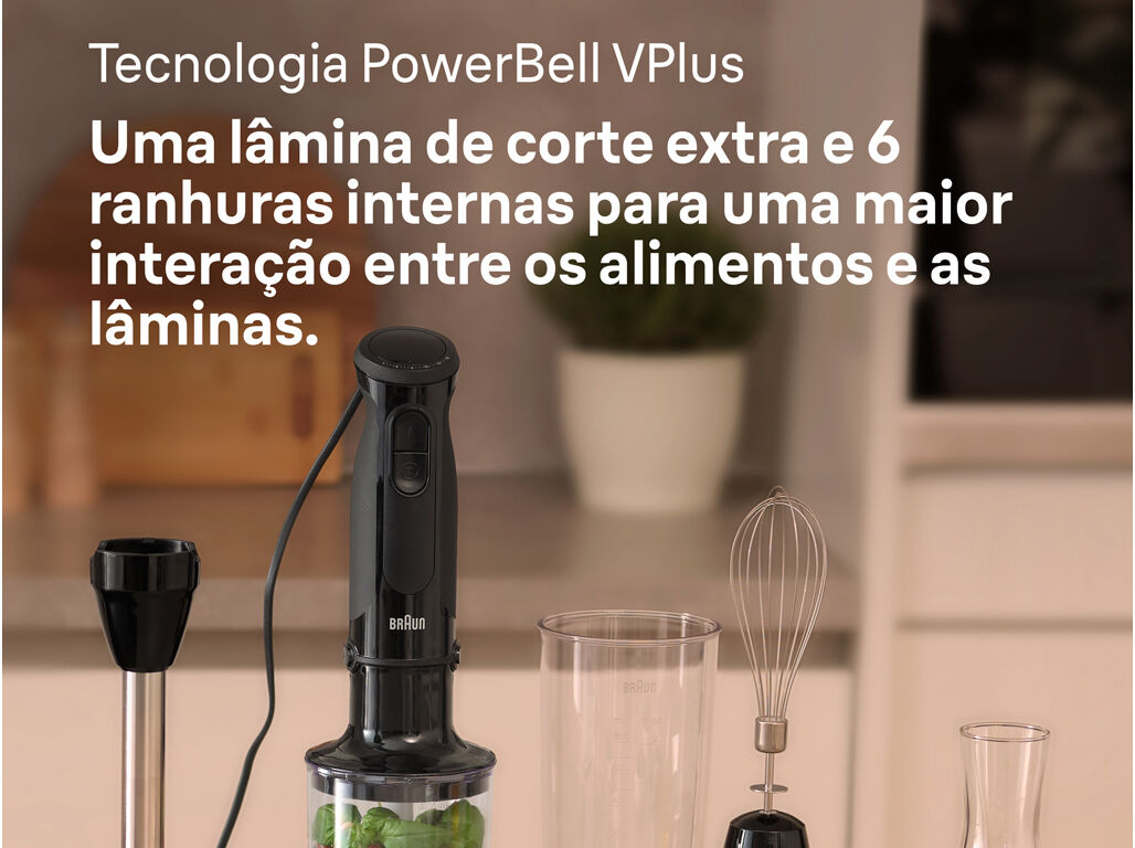 VARINHA COM ACESS&Oacute;RIOS BRAUN MQ50202M BK MINIPIMER 1000W image number 2