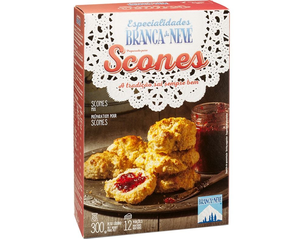 SCONES BRANCA DE NEVE 300G image number 0
