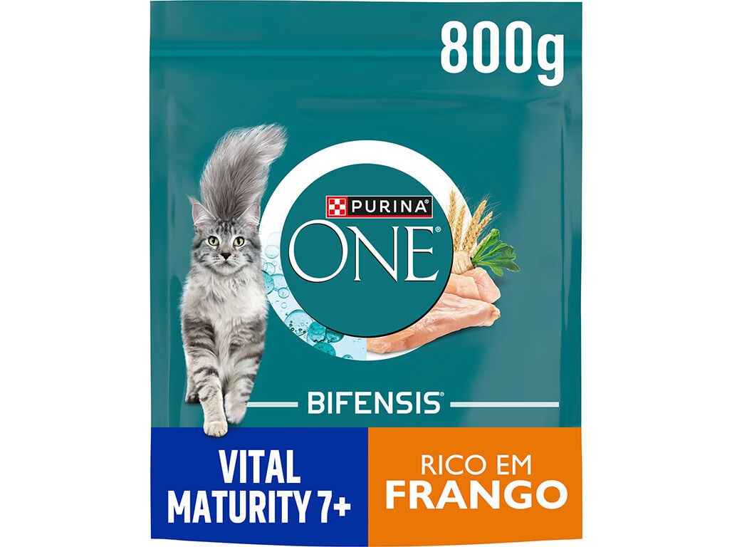 RA&Ccedil;&Atilde;O GATO PURINA ONE MATURITY 7+ FRANGO 800G image number 0