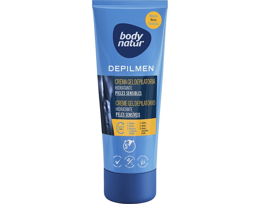 GEL DEPILATORIO HOMEM PELES SENSIVEIS BODY NATUR 200ML