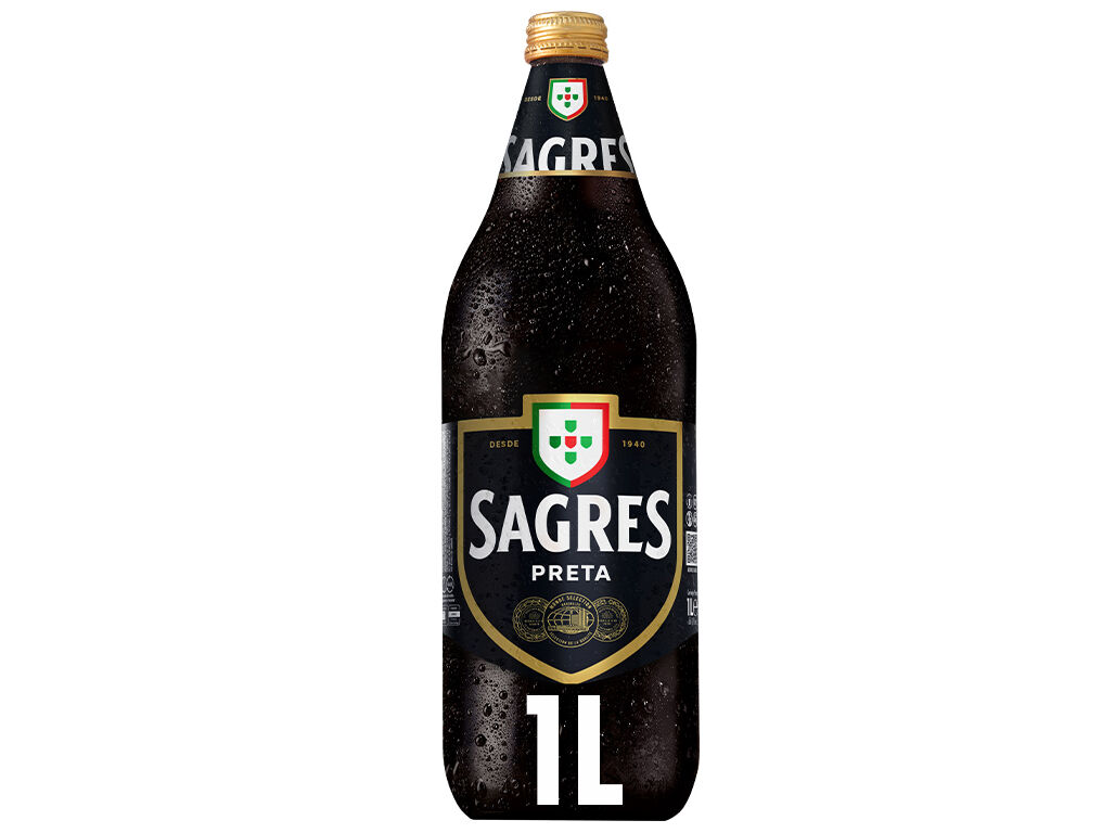 CERVEJA PRETA SAGRES 1L