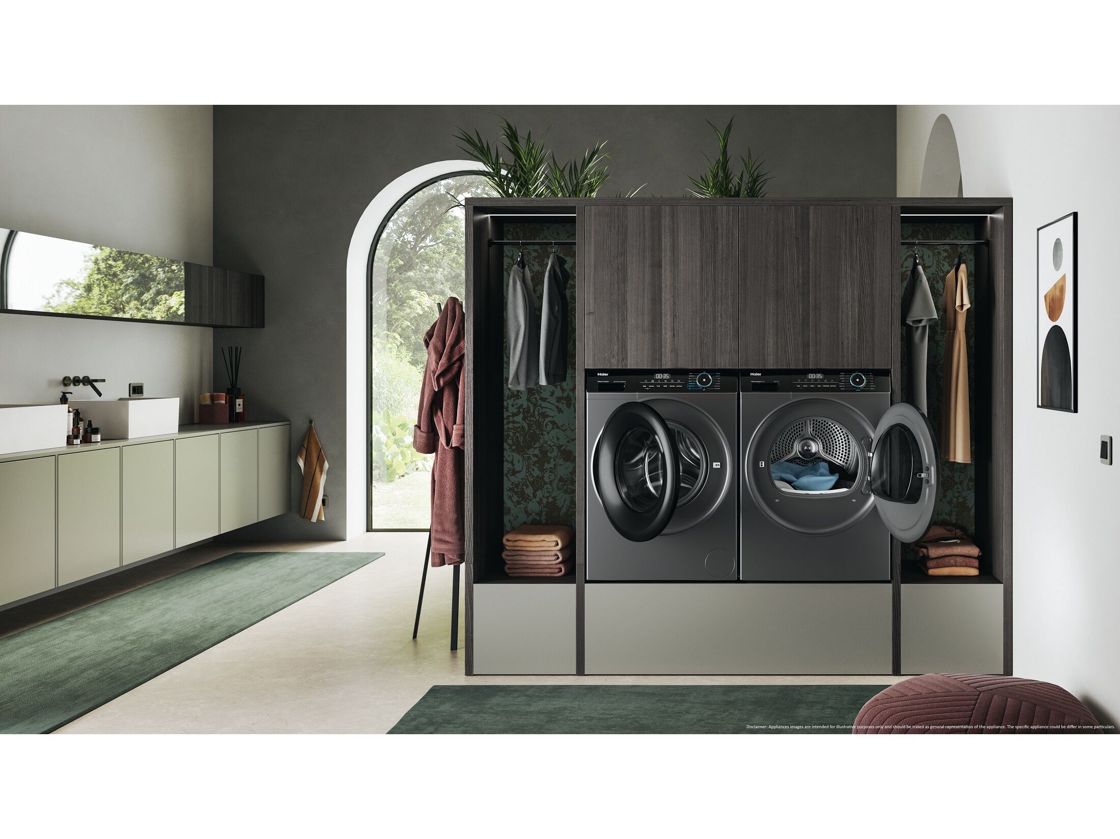 M&Aacute;QUINA DE SECAR ROUPA HAIER HD90-A3939R-S C 9KG BOMBA DE CALOR image number 5