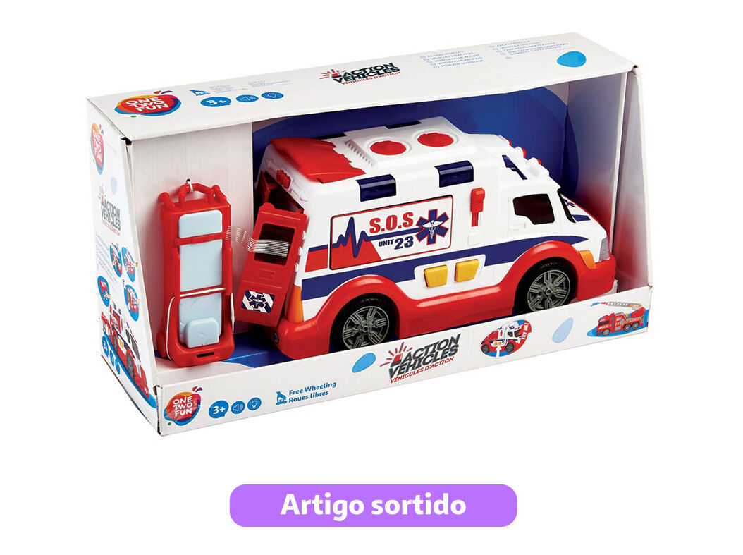 VE&Iacute;CULOS DE EMERG&Ecirc;NCIA ONE TWO FUN MODELOS SORTIDOS image number 1