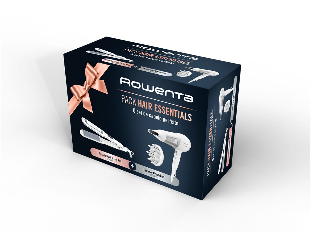 PACK HAIR ESSENTIALS SECADOR + ALISADOR ROWENTA SF5010+CV5709 image number 1